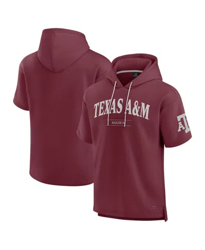 Fanatics Men's Maroon Texas A&m Aggies Ready Short Sleeve Pullover Hoodie In Burgundy
