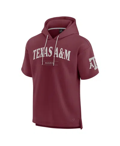 Fanatics Men's Maroon Texas A&m Aggies Ready Short Sleeve Pullover Hoodie In Burgundy