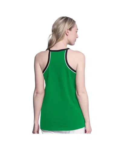 G-iii 4her By Carl Banks Women's Kelly Green Dallas Stars Curveball Racerback Tank Top