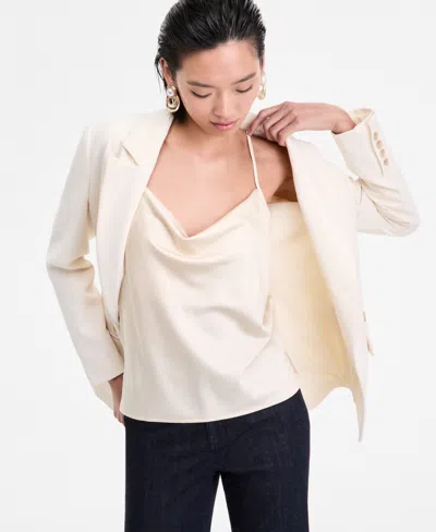 Inc International Concepts Women's Cowlneck Camisole, Exclusively At Macy's In White