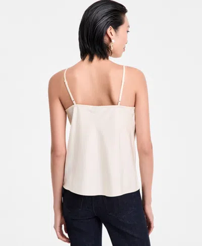 Inc International Concepts Women's Cowlneck Camisole, Exclusively At Macy's In White
