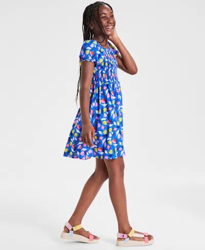Epic Threads Little & Big Girls Floral-print Smocked Dress, Exclusively At Macy's