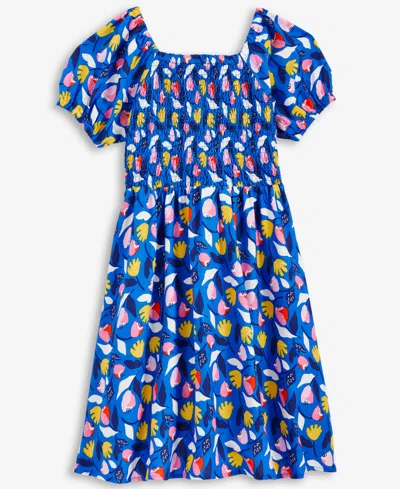 Epic Threads Little & Big Girls Floral-print Smocked Dress, Exclusively At Macy's