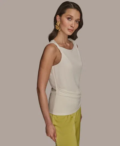 Donna Karan Petite Shoulder-twist Sleeveless Top