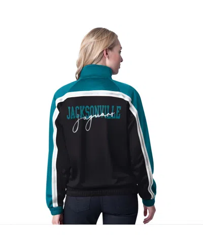 G-iii 4her By Carl Banks Women's Black Jacksonville Jaguars Post Game Full-zip Track Jacket In Multi