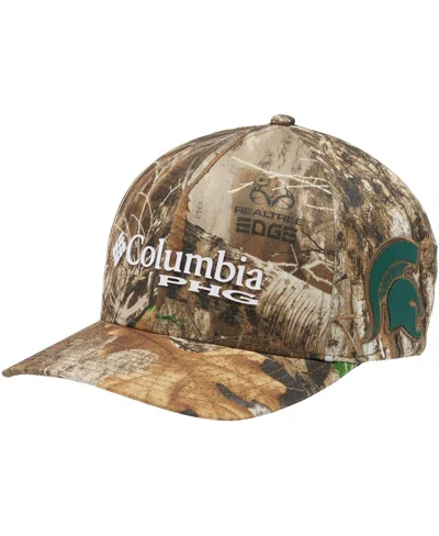 Columbia Men's And Women's Realtree Camo Michigan State Spartans Mossy Oak Bottomland Flex Hat In Multi