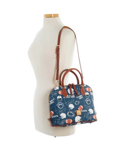 Dooney & Bourke Penn State Nittany Lions Game Day Zip Satchel In Blue
