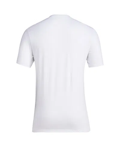 Adidas Originals Men's White Nebraska Huskers Softball Pitcher's Circle T-shirt In White