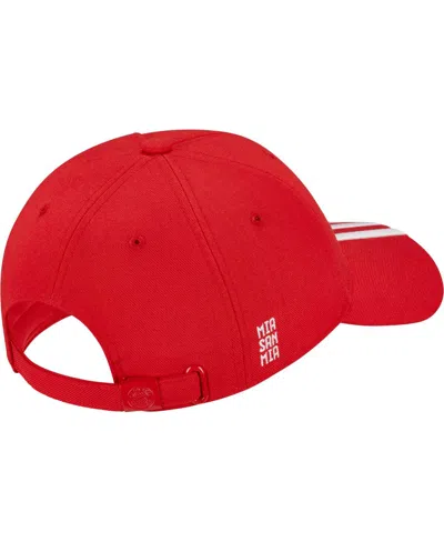 Adidas Originals Men's And Women's Red Bayern Munich 3-stripe Dad Adjustable Hat