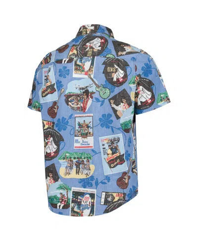 Reyn Spooner Men's Blue Elvis Presley Elvis In Hawaii Tailored Button-down Shirt In Blue
