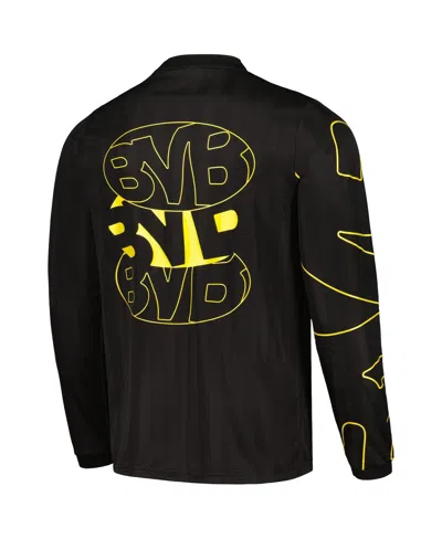 Puma Men's Black Borussia Dortmund Ftbl Statement Long Sleeve T-shirt