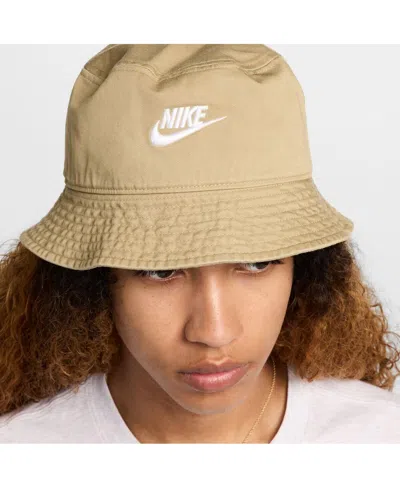 Nike Men's And Women's Khaki Apex Futura Washed Bucket Hat
