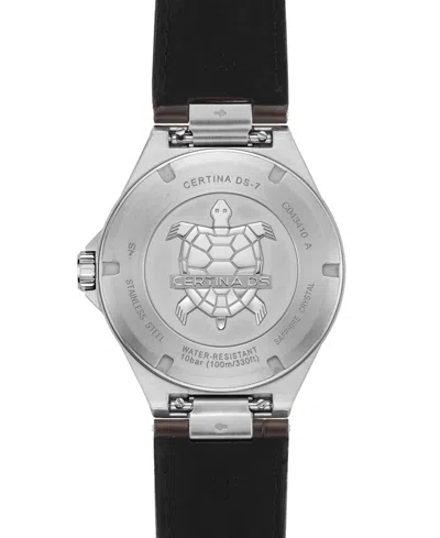 Certina Men's Swiss Ds-7 Brown Leather Strap Watch 39mm