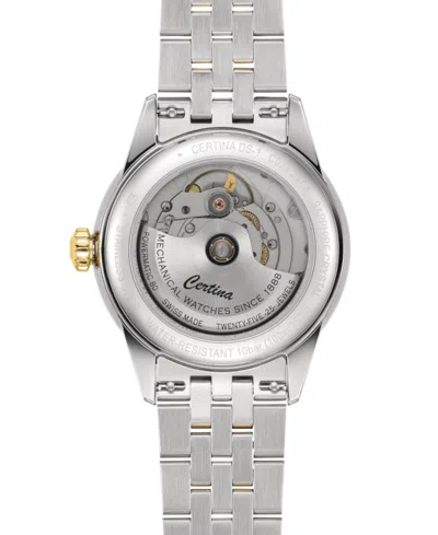 Certina Unisex Swiss Automatic Ds-1 Powermatic 80 Two-tone Stainless Steel Bracelet Watch 38mm