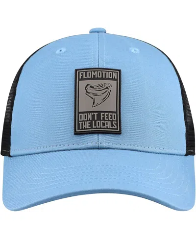 Flomotion Men's Light Blue/black Infested Trucker Adjustable Hat