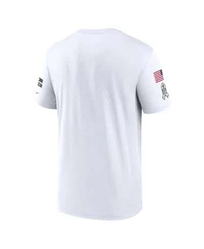 Nike Men's White New York Jets 2024 Salute To Service Legend Performance T-shirt In White