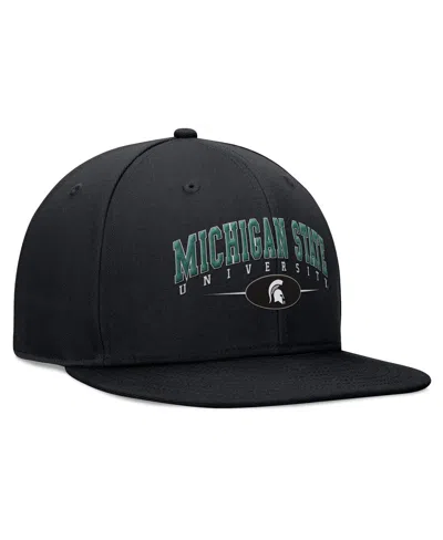 Top Of The World Men's Black Michigan State Spartans Bullpen Snapback Hat In Black
