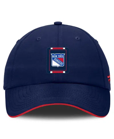 Fanatics Men's Navy/red New York Rangers Authentic Pro Ripstop Adjustable Hat