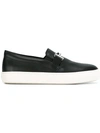 TOD'S slip-on sneakers,RUBBER100%