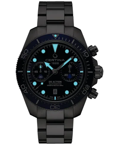 Certina Men's Swiss Automatic Chronograph Ds Action Stainless Steel Bracelet Watch 45mm