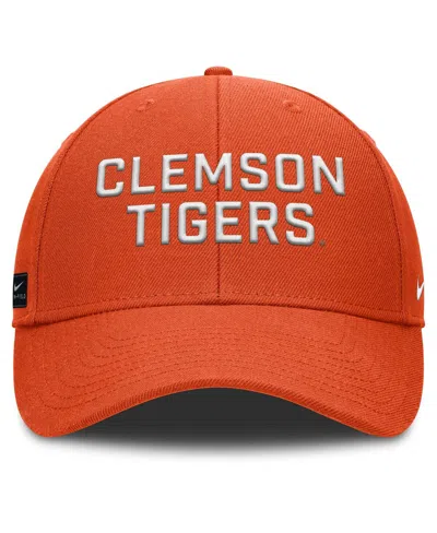 Nike Men's Orange Clemson Tigers Rise Practice Adjustable Hat In Orange