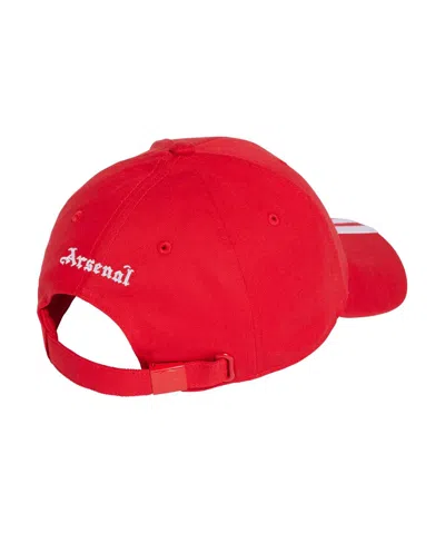 Adidas Originals Men's And Women's Red Arsenal 3-stripe Dad Adjustable Hat