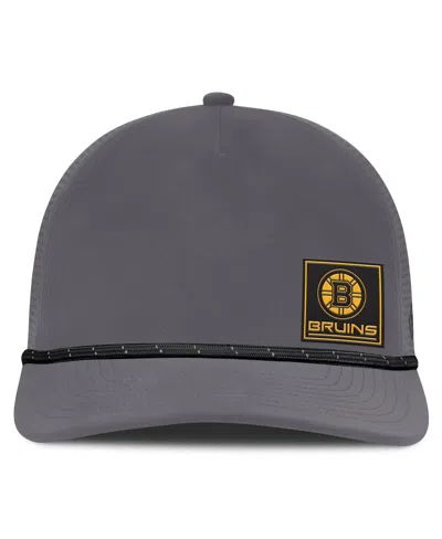 Fanatics Men's Gray Boston Bruins Captain Rope Adjustable Hat