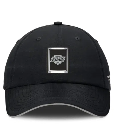 Fanatics Men's Black/silver Los Angeles Kings Authentic Pro Ripstop Adjustable Hat