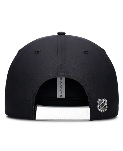 Fanatics Men's Black/silver Los Angeles Kings Authentic Pro Ripstop Adjustable Hat
