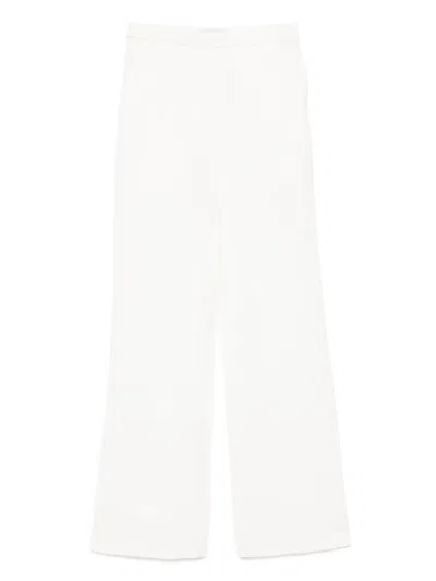 Saiid Kobeisy Floral Tailored Pants In White