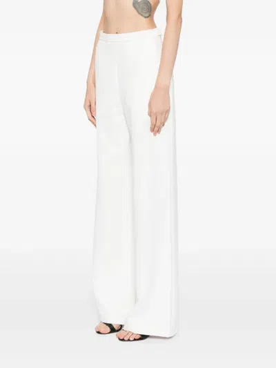Saiid Kobeisy Floral Tailored Pants In White