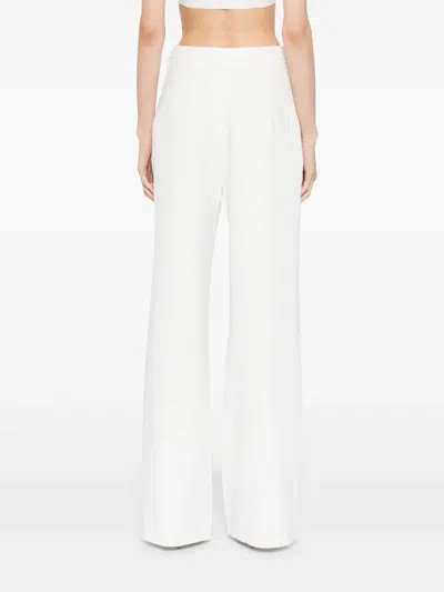 Saiid Kobeisy Floral Tailored Pants In White