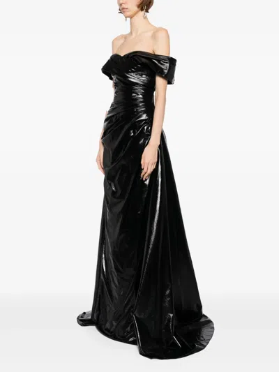 Saiid Kobeisy Strapless Long Dress In Black
