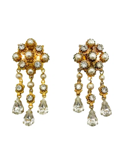 Pre-owned Dior 1950s Renaissance Crystal Earrings