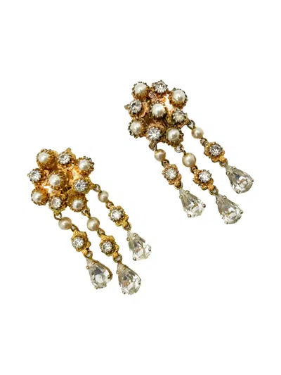 Pre-owned Dior 1950s Renaissance Crystal Earrings