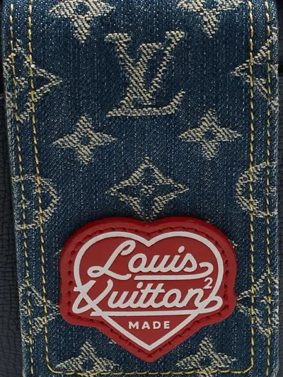 Pre-owned Louis Vuitton 2023 Denim Monogram Pouch Bag In Blue