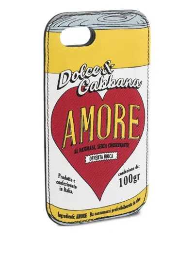 Pre-owned Dolce & Gabbana Amore-print Iphone Case