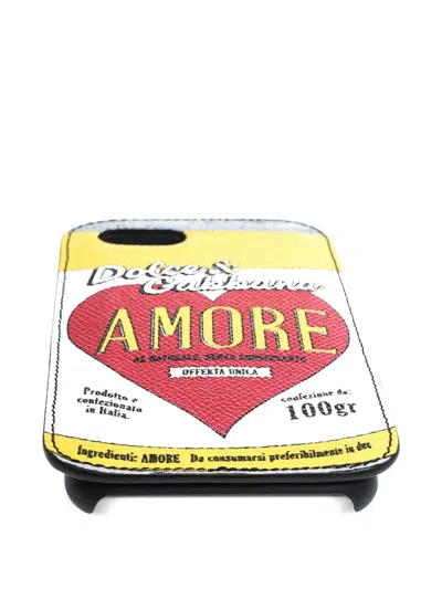 Pre-owned Dolce & Gabbana Amore-print Iphone Case