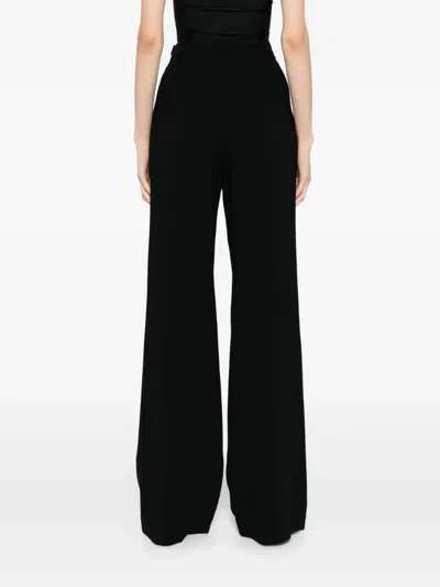 Saiid Kobeisy Floral Tailored Pants In Black
