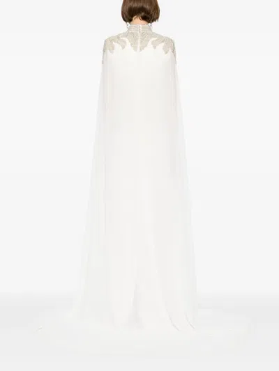 Saiid Kobeisy Embroidered Maxi Dress In White