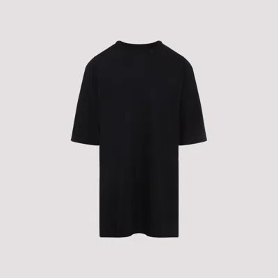 Rick Owens Relaxed Fit Oversized T-shirt With Classic Crew Neckline In Black