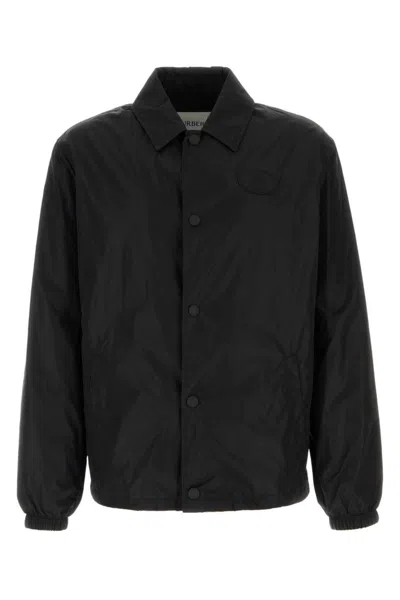 Burberry Nylon Jacket With Collar And Elastic Cuffs