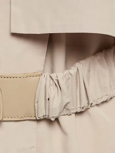 Pre-owned Hermes Silk Belted Coat In Neutral