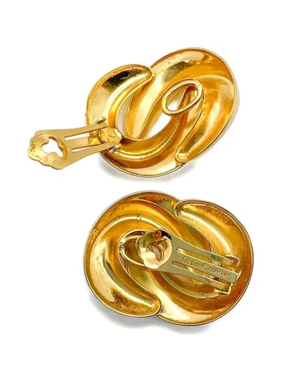 Pre-owned Dior 1980s Knot Clip-on Earrings