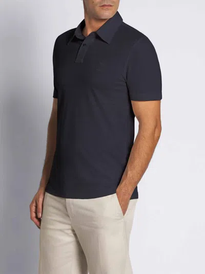 Brioni Logo-embroidered Wool Polo Shirt In Multi