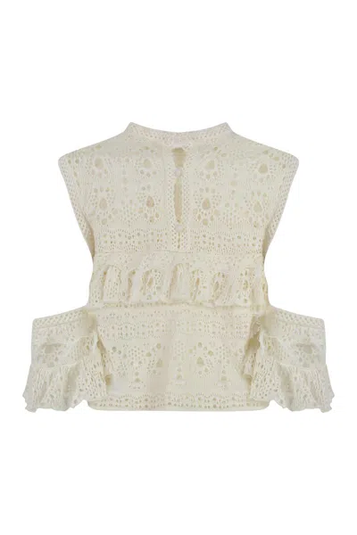 Chloé Women's Crochet Knit Top
