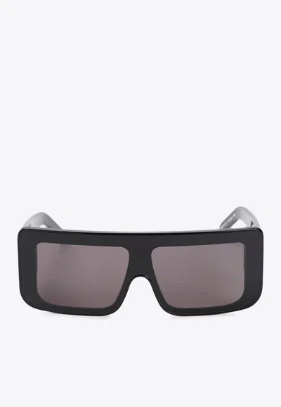 Rick Owens Documenta Rectangular Sunglasses