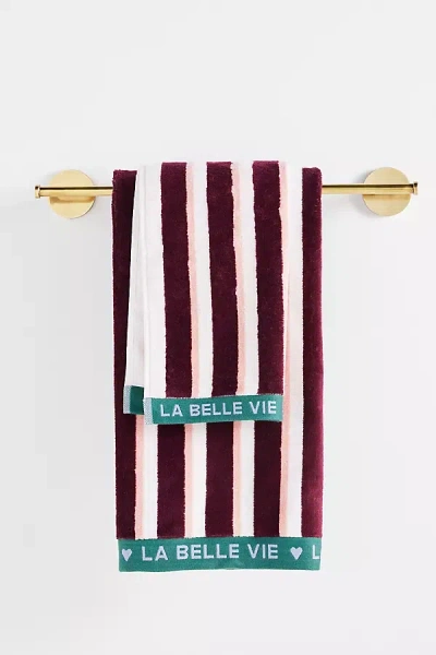 Anthropologie La Belle Cotton Woven Towel Collection
