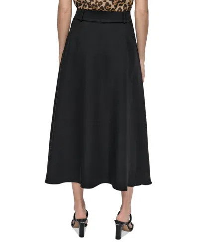 Dkny Plus Size Belted A-line Midi Skirt