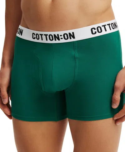 Cotton On Men's Regular Fit Trunks In Green